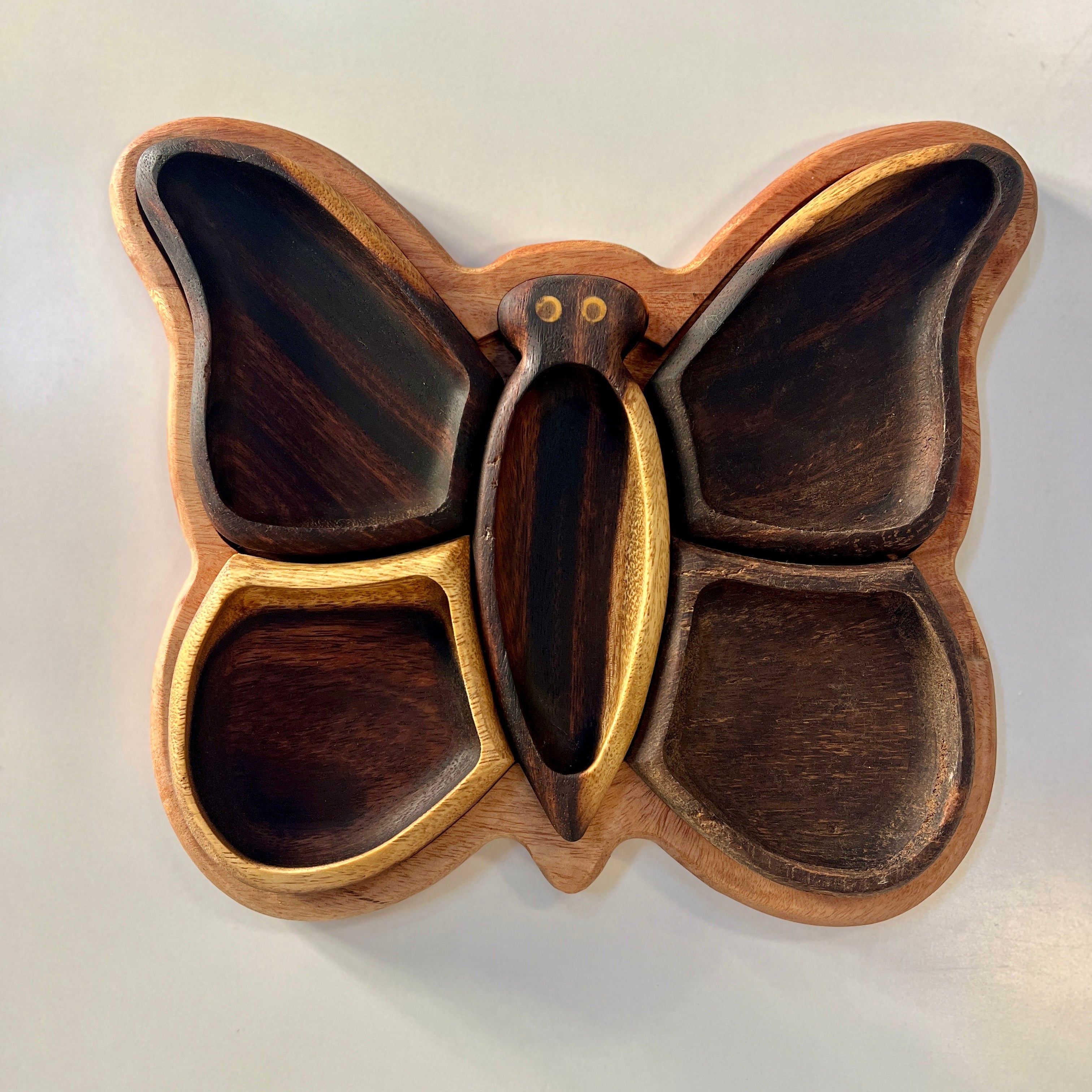 Rosewood Snack Plat | Butterfly