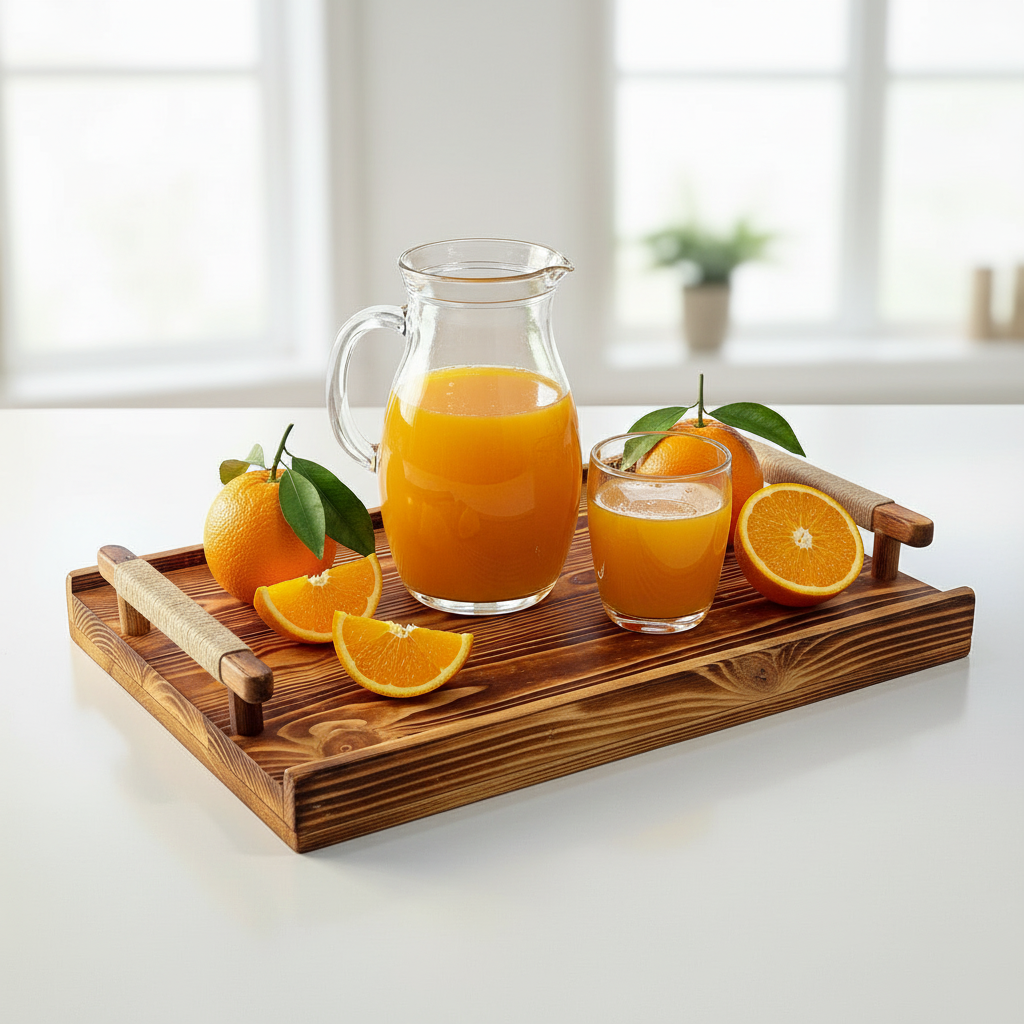 Wood Tray Rectangular 25X45 cm