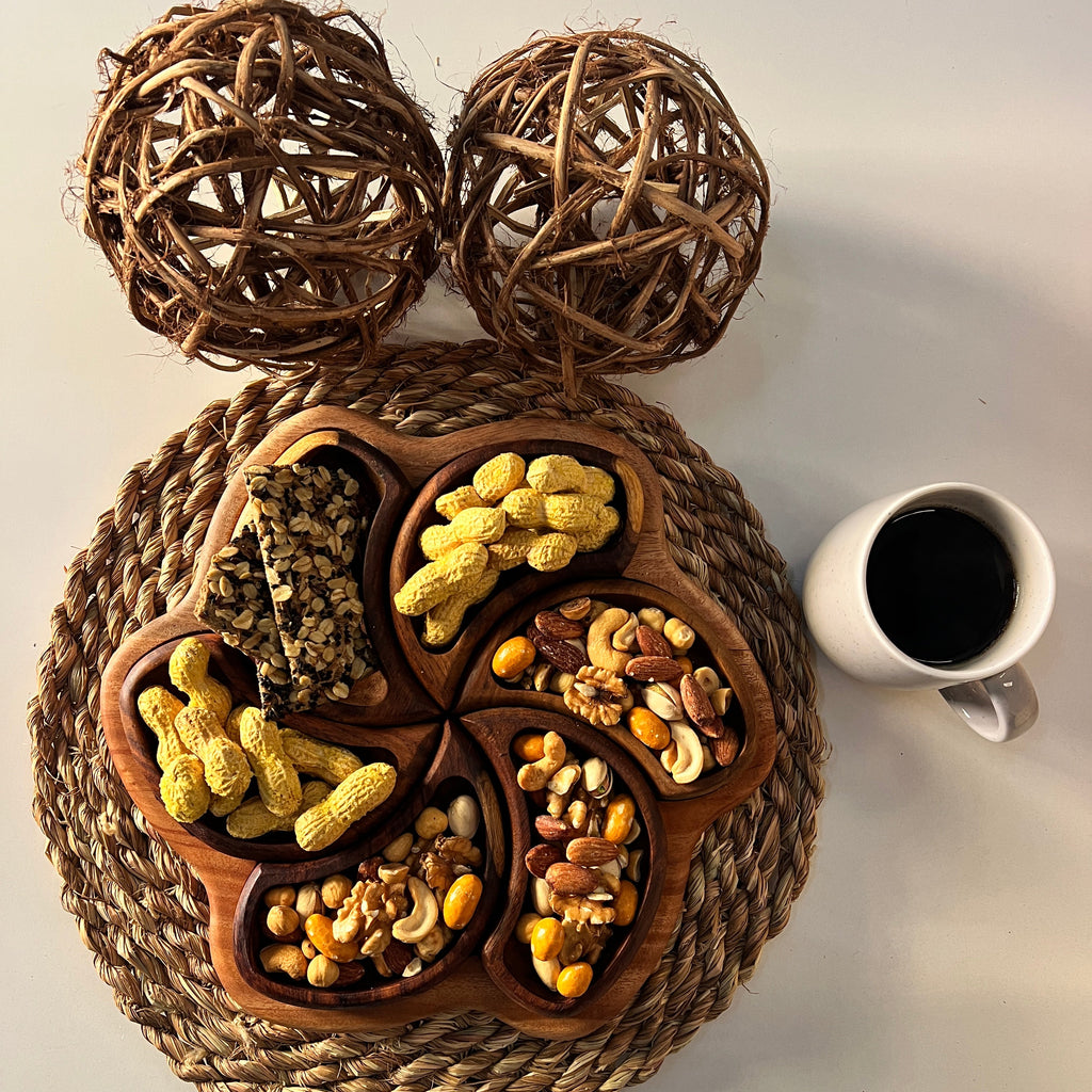 Rosewood Snack Plate | Flower