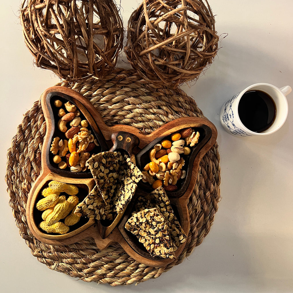 Rosewood Snack Plat | Butterfly