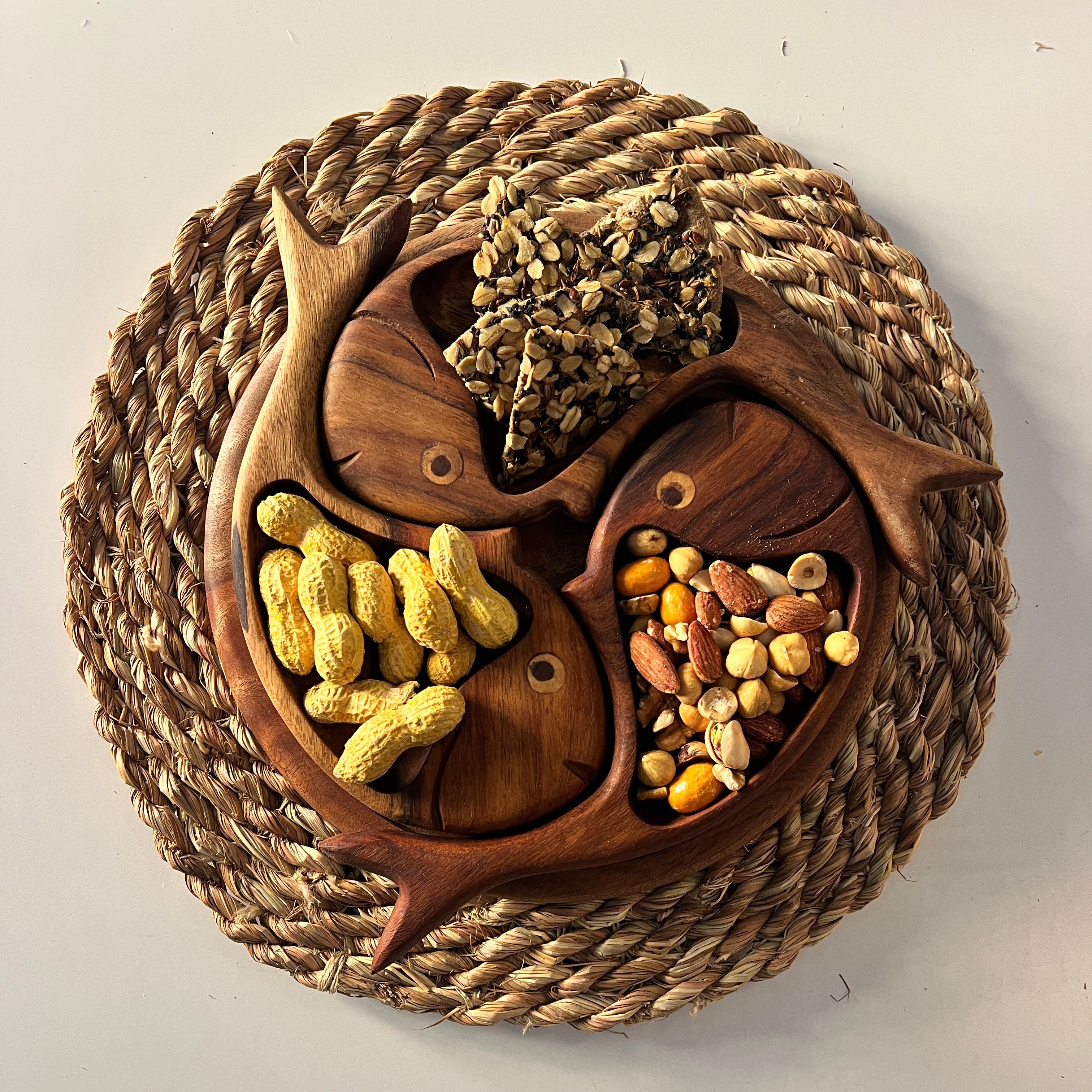 Rosewood Snack Plate | Fish