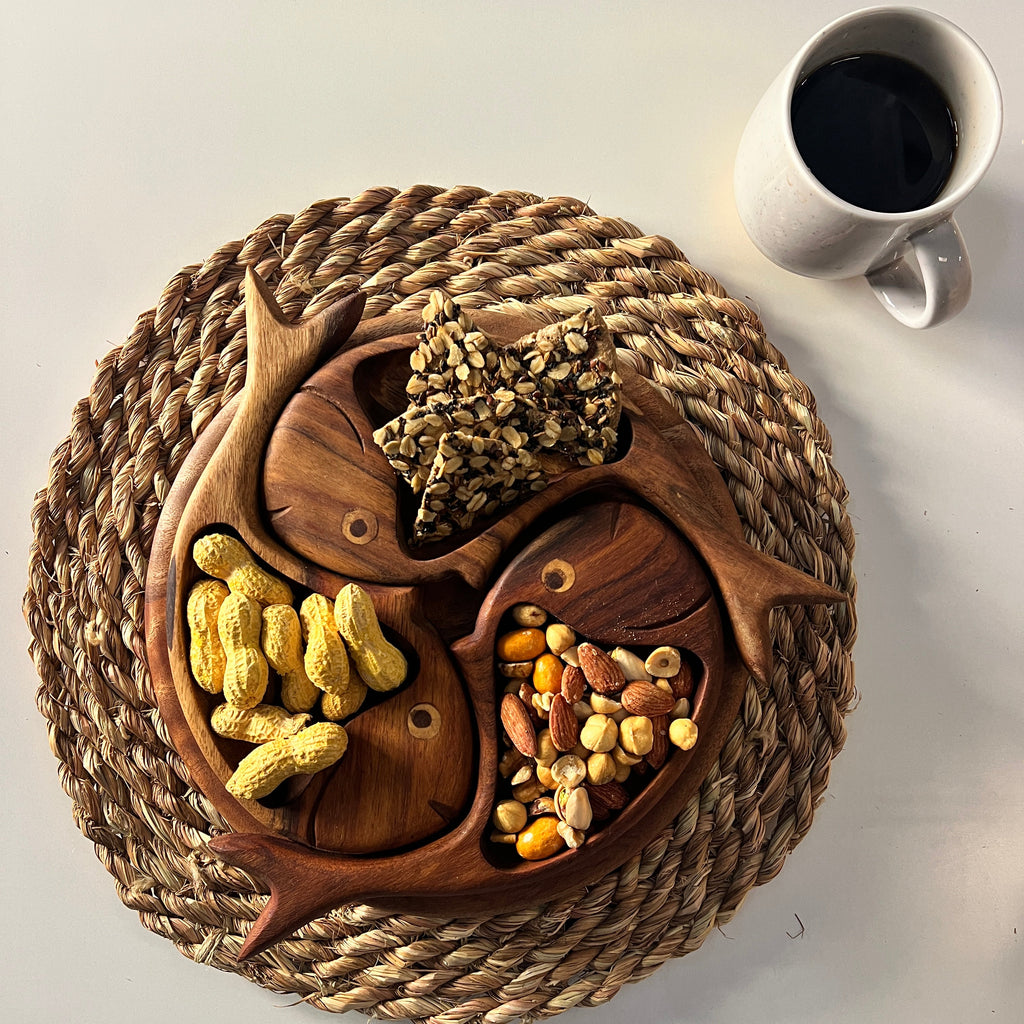 Rosewood Snack Plate | Fish