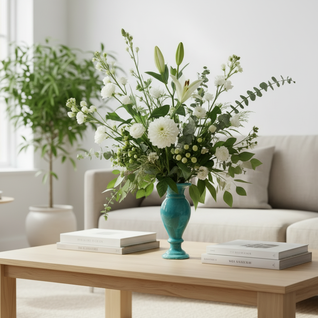 Marble Turquoise Vase