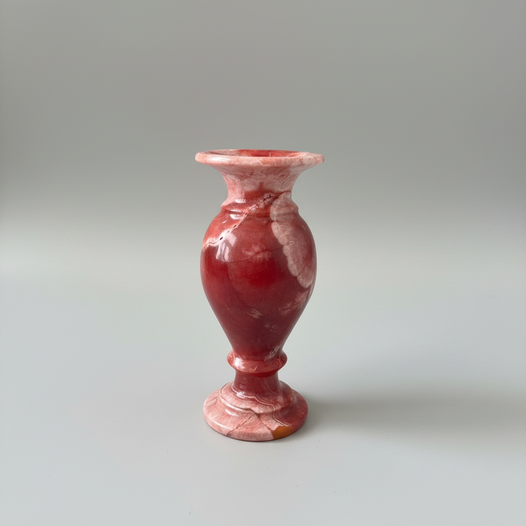 Marble Red Vase